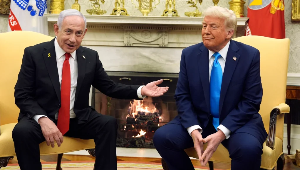 After meeting Donald Trump, Benjamin Netanyahu outlines Israel's three main goals in Gaza.