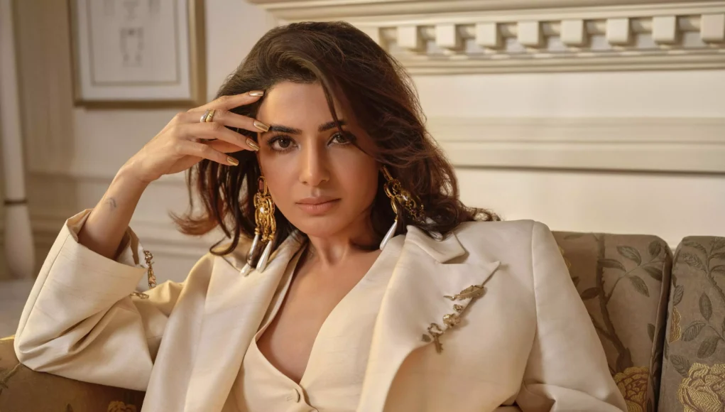 Samantha Ruth Prabhu Draws Attention With Her Eye-Catching Brown Dress at a Beauty Event