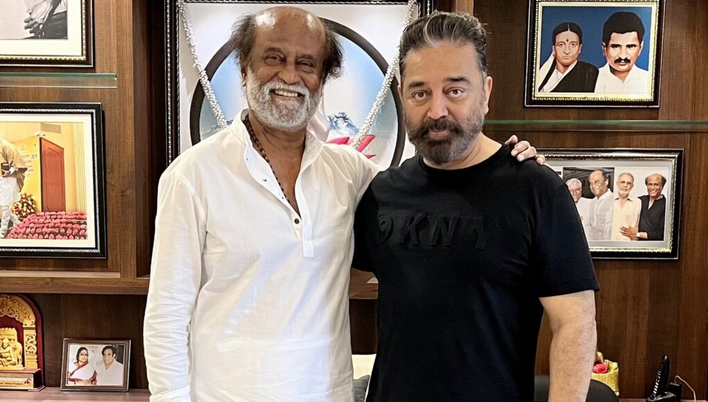 Photographed: Suriya, Kamal Haasan, and Rajinikanth at an extravagant wedding in Chennai