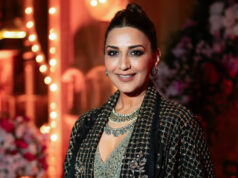 A major fashion serve is Sonali Bendre’s fringe dress and bronzed glam look. Sonali Bendre's fringe dress and bronzed glam makeup are significant fashion serves.
