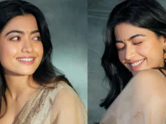 At the Kuberaa song launch, Rashmika Mandanna steals the show in a white sharira. Rashmika Mandanna, dressed in a white sharira, steals the show during the Kuberaa song premiere.