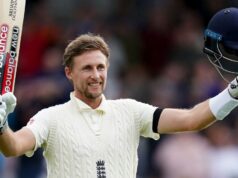 Joe Root is now three steps up and one stride from the top. Now, Joe Root is one stride away from the top and three steps up.
