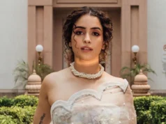 The Magnificent Spin of Sanya Malhotra in a Custom Torani Sanya Malhotra's Magnificent Spin in a Custom Torani