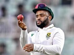 When questioned about the South Africa coach’s “grovel” remark, Temba Bavuma brings up the “Bauna” controversy. Temba Bavuma brings up the "Bauna" scandal when asked about the South Africa coach's "grovel" comment.