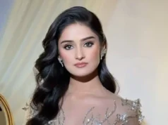 At Miss Universe 2025, Manika Vishwakarma shines in a brocade lehenga and jacket. Manika Vishwakarma looks stunning in a brocade lehenga and jacket at Miss Universe 2025.