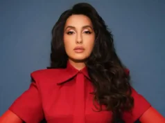 After sustaining a slight concussion in a traffic accident in Mumbai, Nora Fatehi resumes her job. Nora Fatehi returns to work following a minor concussion in a Mumbai car accident.