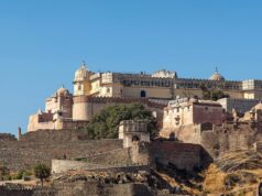 A staff member from Leela Palace Udaipur entered the room when the couple was using the restroom. While the couple was using the bathroom, a Leela Palace Udaipur employee came into the room.