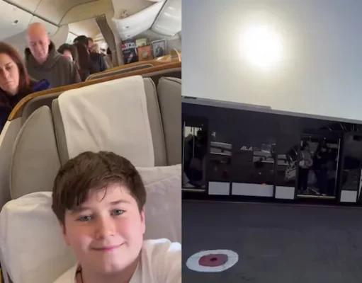 You’ll laugh at this boy’s explanation for leaving the plane last.