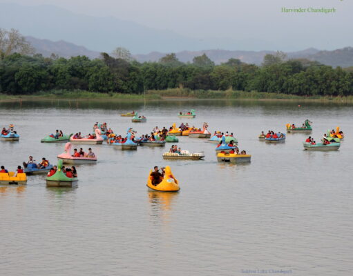 How clean and well-maintained are the lakes in Chandigarh?