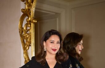 Karisma Kapoor, Mrunal Thakur, and Madhuri Dixit’s customised ensembles for their promotional outfits