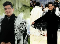 Met Gala 2026: Manish Malhotra uses measuring tape elements to create a bold yet profound statement.