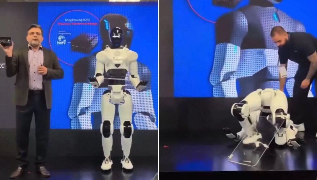 Humanoid robot, powered by Qualcomm’s AI chips, collapses during Taipei event | Technology News