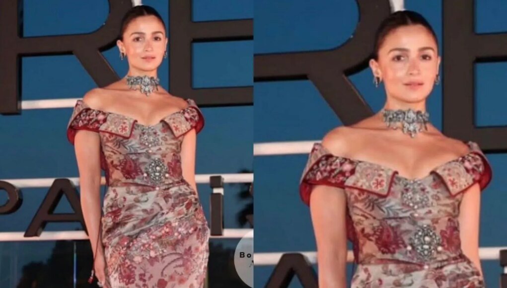 Alia Bhatt Turns Heads in Brocade Off-Shoulder Gown at Cannes 2026