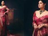 Janhvi Kapoor is a sight to behold in strapless blouse and silk sari