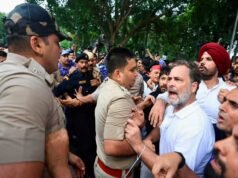 Rahul Gandhi, Kharge lead protest near PM residence; Centre says Parliament discussion was offered