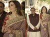 Nita Ambani purple saree at Arjun Tendulkar–Saaniya wedding festivity