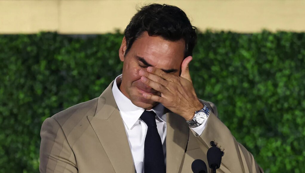 “This Is Such A Mess”: Tearful Roger Federer Breaks Down During Tennis Hall Of Fame Speech