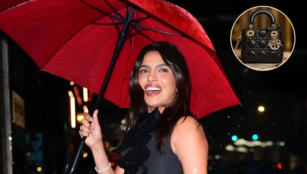 Priyanka Chopra Jonas stuns in Rs. 5.6 lakh Lady Dior bag with her all-black look | Fashion News