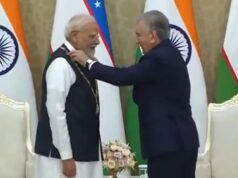PM Modi conferred Uzbekistan’s highest state honour ‘Oliy Darajali Do’stlik’ by President Mirziyoyev on Tashkent visit