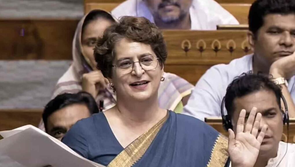 Priyanka defends remarks against Pralhad Joshi in Lok Sabha