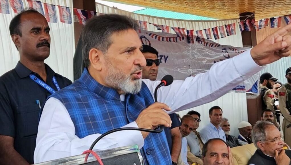 Apni Party president Altaf Bukhari has questioned National Conference’s proposed Jantar Mantar protest over the restoration of statehood, calling for collective strategy to achieve the goal. Apni Party president Altaf Bukhari has questioned National Conference’s proposed Jantar Mantar protest over the restoration of statehood, calling for collective strategy to achieve the goal.