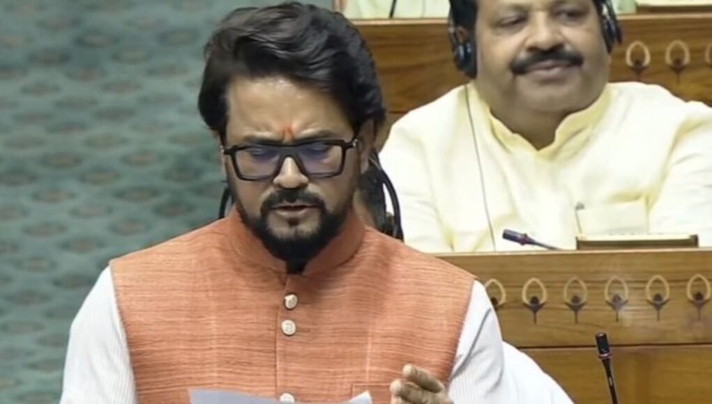 BJP MP Anurag Thakur on Friday accused Congress leaders Rahul Gandhi and Priyanka Gandhi Vadra for making “fabricated” allegations in the Lok Sabha in violation of the House rules. BJP MP Anurag Thakur on Friday accused Congress leaders Rahul Gandhi and Priyanka Gandhi Vadra for making “fabricated” allegations in the Lok Sabha in violation of the House rules.