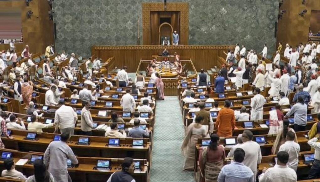 Lok Sabha on Tuesday passed two more Bills, including one about renaming Kerala as Keralam, without debate as the members raised slogans and carried placards to the Well demanding the presence of Union Home Minister Amit Shah in the House.