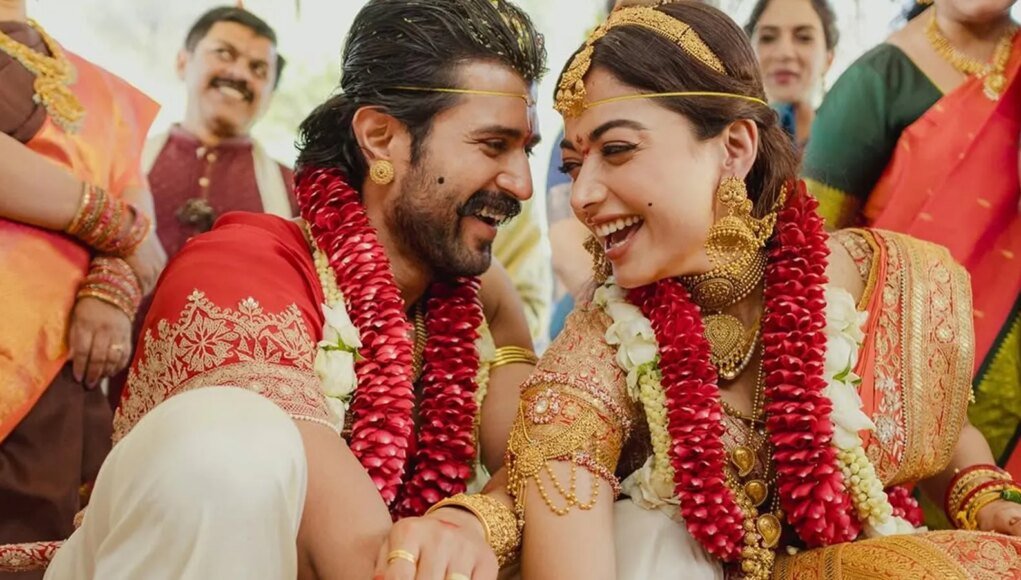 ‘Introducing to you now ‘My Husband’: Rashmika Mandanna and Vijay Deverakonda tie the knot in traditional ensembles; first pics out | Fashion News