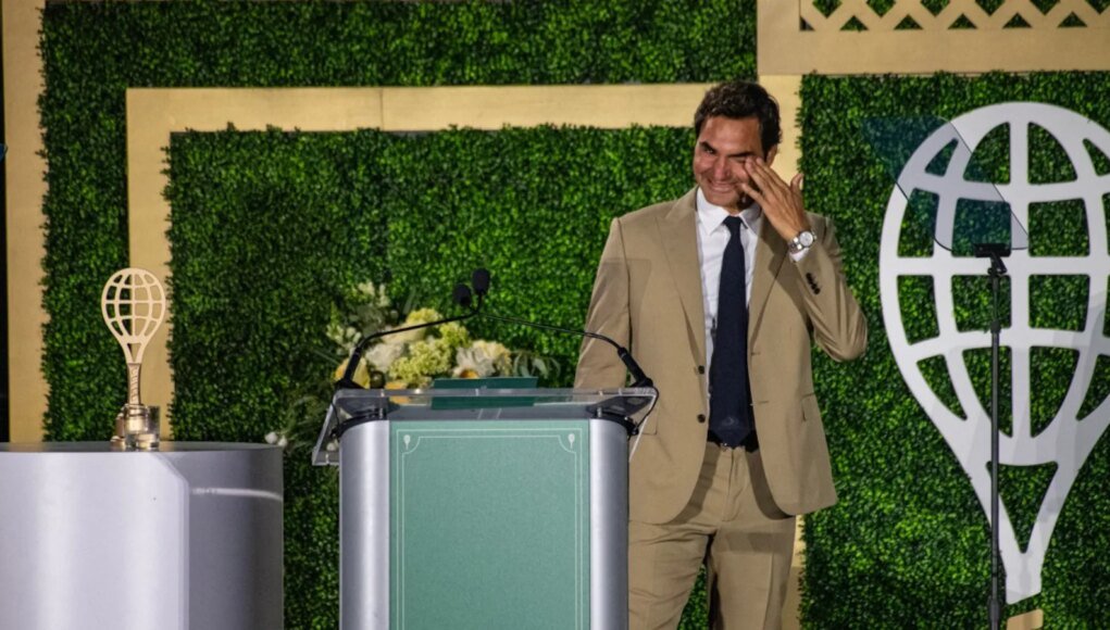 Emotional Roger Federer Inducted Into Tennis Hall Of Fame