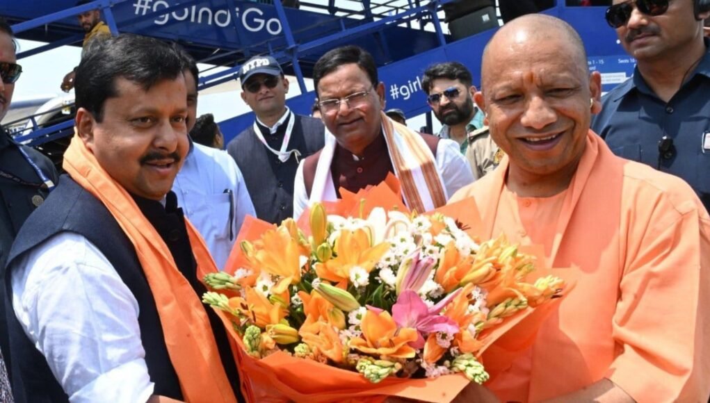 BJP chief Nitin Nabin, CM Yogi hold meeting with BJP leaders in Lucknow