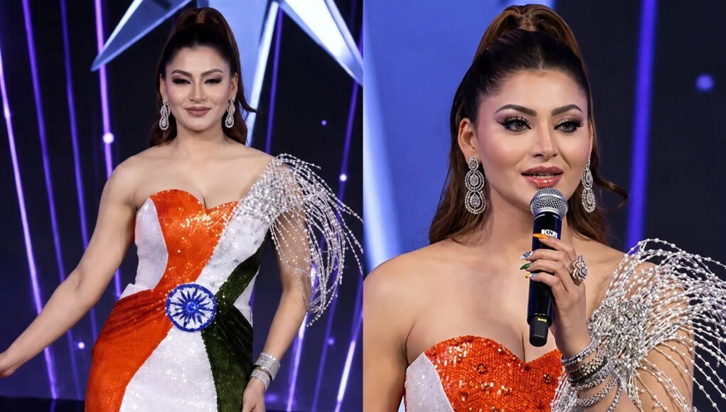 Urvashi Rautela’s Tricolour Gown Sparks Debate: Could the Outfit Invite Legal Trouble?