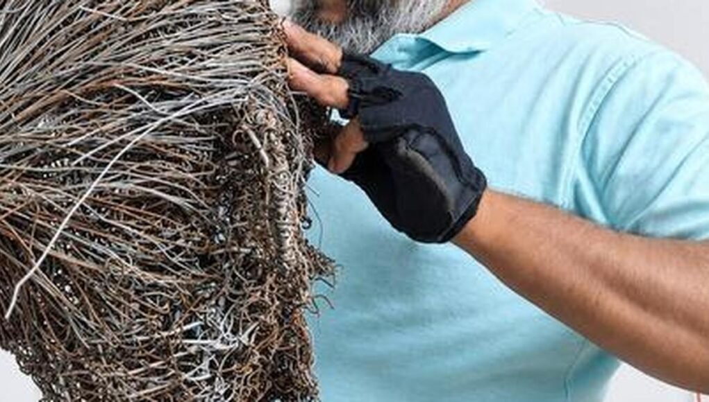 The nuts and bolts of creativity: a sculptor in Chennai experiments with unlikely material