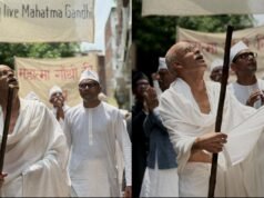 Manoj Bajpayee’s first look as Mahatma Gandhi in Sudhir Mishra-Anubhav Sinha’s next out