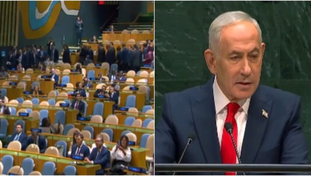 Delegates walk out as Netanyahu starts speech at UNGA, Israeli PM calls them ‘moral cowards’ | VIDEO Delegates walk out as Netanyahu starts speech at UNGA, Israeli PM calls them ‘moral cowards’ | VIDEO