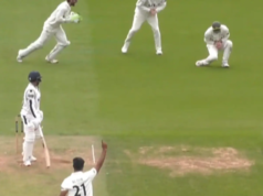 Auqib Nabi’s First Wicket In County Championship 2026 Is His India Teammate
