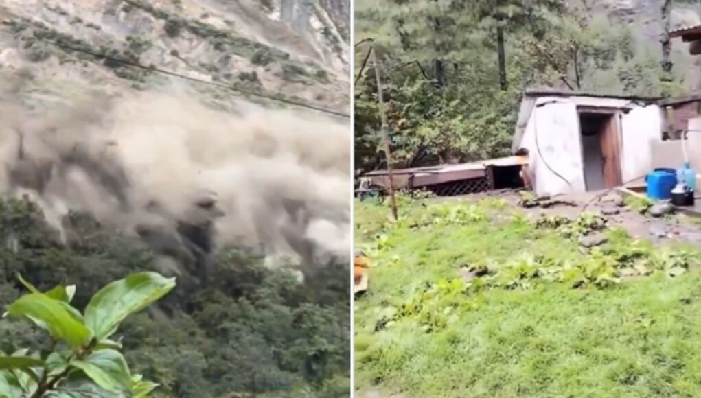 Massive mountain collapses within seconds in Nepal; terrifying video shows people running for their lives