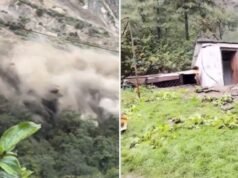 Massive mountain collapses within seconds in Nepal; terrifying video shows people running for their lives