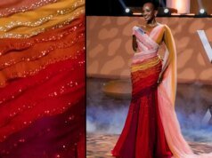 Skin, Fat, Fascia, Uterus: Miss World Uganda’s Gown Shows the Seven Layers of a C-Section