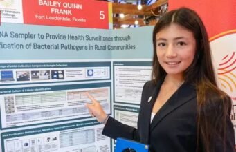 Meet Bailey Quinn Frank, 15, from Fort Lauderdale, who built an air sampler with a small fan and filter paper to collect bacterial DNA; she has now won a $25,000 science prize among nearly 2,000 applicants