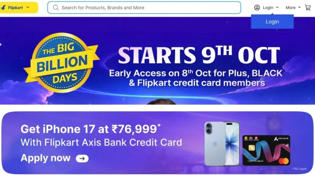 Flipkart Big Billion Days Sale 2026: Best Deals on iPhone 17, ASUS, realme Flipkart Big Billion Days Sale 2026: Best Deals on iPhone 17, ASUS, realme