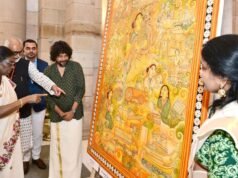 Artist Basanth Peringode takes Keralam’s murals to Rashtrapati Bhavan