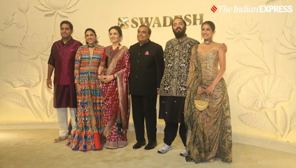 Isha Ambani Turns Heads in Radha-Krishna Lehenga At Swadesh Party