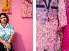 Visual artist Angel Rose turns pink rice into an archive of Indian and Surinamese identity