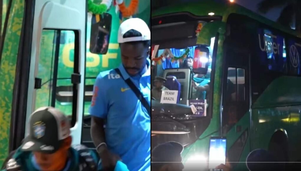 Handful Of Fans, Heavy Security: Brazil Touch Down In Kolkata Ahead Of India Clash Handful Of Fans, Heavy Security: Brazil Touch Down In Kolkata Ahead Of India Clash