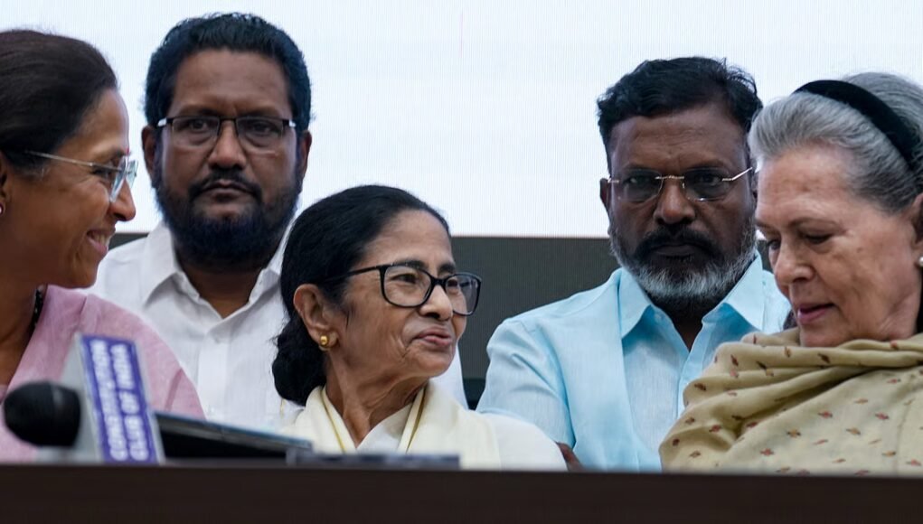 INDIA bloc leaders call for political, legal and ground fight over EC row